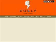 Tablet Screenshot of curlyhairstudio.com
